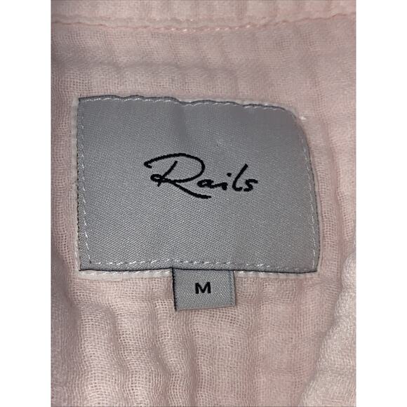 Rails Women's Collared Ellis Petal Button-Up Shirt Medium 100% Organic Cotton - Picture 5 of 9